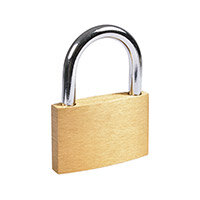 Burg Wachter  BPL 140 Brass Economy Padlock 40mm with Standard Shackle