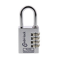 Burg Wachter  Combi 90 40 Chromo SB Combination ChromePadlock 40mm Aluminium 4 Dials
