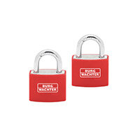 Burg Wachter APL222P Aluminium Padlock 20mm Standard Shackle Assorted Colours, Which May Vary, Red or Blue