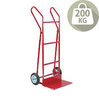 Hand Truck Heavy Duty Plate Footiron 254mm With Pneumatic Wheels Capacity 200Kg 309038 Hand Truck Heavy Duty Plate Footiron 254mm With Pneumatic Wheels Capacity 200Kg 309038