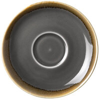 Olympia Kiln Cappuccino Saucer Smoke 140mm (Pack of 6)