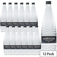 Harrogate Spring Glass Bottled Water Still 750ml Glass Pack of 12 Harrogate Spring Glass Bottled Water Still 750ml Glass Pack of 12