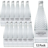 Harrogate Spring Glass Bottled Water Sparkling 750ml Pack of 12 Harrogate Spring Glass Bottled Water Sparkling 750ml Pack of 12