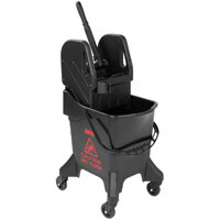 Jantex 20Ltr Tall Mop Bucket and Wringer - Black With Red Print Single Pack