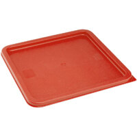 Hygiplas Square Food Storage Container Lid Red Large