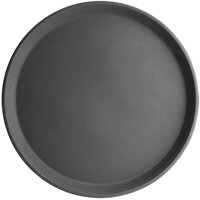 Olympia Kristallon Fibreglass Round Non-Slip Tray Black 356mm