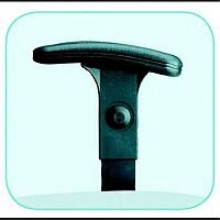 Jemini Black Adjustable Chair Arms - PAIR KF50164