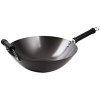 Kitchen Craft Non Stick Flat Base Wok 356mm