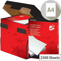 5 Star Multifunctional Printer Paper A4 White 2500 Sheets 5 Star Multifunctional Printer Paper A4 White 2500 Sheets