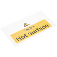 Vogue Caution Hot Surface Sign