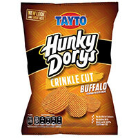Hunky Dorys Buffalo Flavoured Crinkle Cut Crisps 45g (Pack of 50) 799763 Hunky Dorys Buffalo Flavoured Crinkle Cut Crisps 45g (Pack of 50) 799763