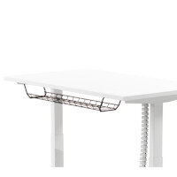 Cable Management Baskets 800mm - Pack of 2 - For 1200mm Wide Leap Height Adjustable Bench Desks Black Cable Management Baskets 800mm - Pack of 2 - For 1200mm Wide Leap Height Adjustable Bench Desks Black