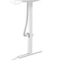 Flexible Cable Management Spine - Pack of 2 - For Leap Height Adjustable Bench Desks White Flexible Cable Management Spine - Pack of 2 - For Leap Height Adjustable Bench Desks White