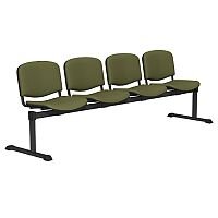 OI Series 4-Seater Bench With Vinyl Upholstered Seat Olive Green L052