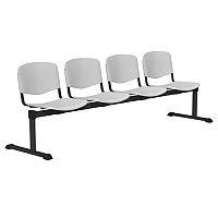 OI Series 4-Seater Bench Plastic Seat Light Grey OI Series 4-Seater Bench Plastic Seat Light Grey