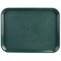 Olympia Kristallon Large Polypropylene Fast Food Tray Green 450mm