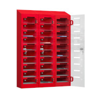 Phonesafe PLUS 30 Compartment Locker Flame Red