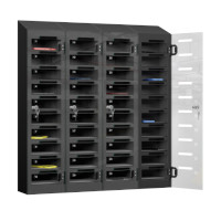Phonesafe PLUS 40 Compartment Locker Black