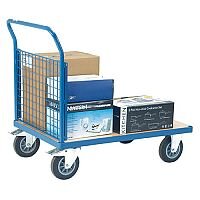 VFM Blue Premier Platform Truck Single Mesh 1000 x 700mm 315623 500kg Capacity VFM Blue Premier Platform Truck Single Mesh 1000 x 700mm 315623 500kg Capacity
