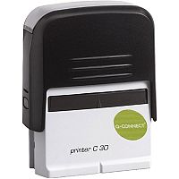 Q-Connect Voucher for Self-Inking Custom Stamp 37x13mm 4 Lines