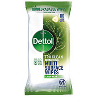 Dettol Biodegradable TruClean Wipes Pear 4x80 (Pack of 320) 3148841 Dettol Biodegradable TruClean Wipes Pear 4x80 (Pack of 320) 3148841