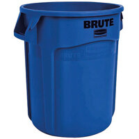 Rubbermaid Vented Brute Recycling Bin 76 Litre Blue FG262073BLUE Rubbermaid Vented Brute Recycling Bin 76 Litre Blue FG262073BLUE