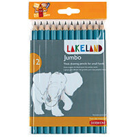 Derwent Lakeland Jumbo Graphite Pencils Blue (Pack of 12) 0700267 Derwent Lakeland Jumbo Graphite Pencils Blue (Pack of 12) 0700267