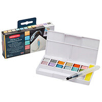 Derwent Inktense Metallic Paint 12 Colour Palette Travel Set 2305657 Derwent Inktense Metallic Paint 12 Colour Palette Travel Set 2305657