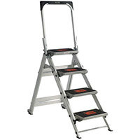 Safety Step Aluminium 4 Tread Platform Height 910mm Capacity 175Kg