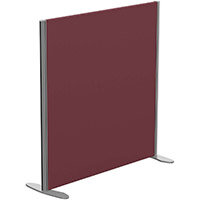 Sprint Eco Freestanding Screen Straight Top W1000xH1000mm Wine - With Stabilising Feet
