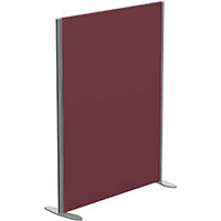 Sprint Eco Freestanding Screen Straight Top W1000xH1300mm Wine - With Stabilising Feet