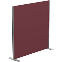 Sprint Eco Freestanding Screen Straight Top W1200xH1200mm Wine - With Stabilising Feet