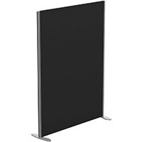 Sprint Eco Freestanding Screen Straight Top W1200xH1600mm Black - With Stabilising Feet