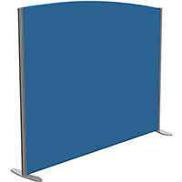 Sprint Eco Freestanding Screen Curved Top W1600xH1300-1100mm Blue - With Stabilising Feet
