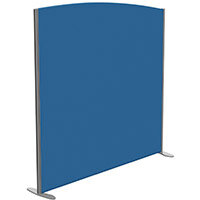 Sprint Eco Freestanding Screen Curved Top W1600xH1600-1400mm Blue - With Stabilising Feet