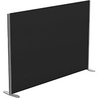 Sprint Eco Freestanding Screen Straight Top W1800xH1200mm Black - With Stabilising Feet
