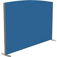 Sprint Eco Freestanding Screen Curved Top W1800xH1300-1100mm Blue - With Stabilising Feet