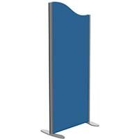 Sprint Eco Freestanding Screen Wave Top W600xH1400-1200mm Blue - With Stabilising Feet