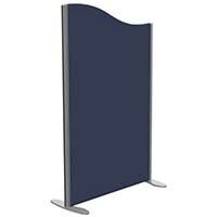 Sprint Eco Freestanding Screen Wave Top W800xH1300-1100mm Dark Blue - With Stabilising Feet