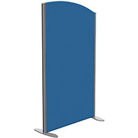 Sprint Eco Freestanding Screen Curved Top W800xH1400-1200mm Blue - With Stabilising Feet