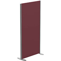 Sprint Eco Freestanding Screen Straight Top W800xH1600mm Wine - With Stabilising Feet