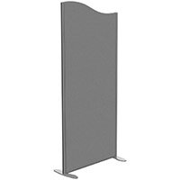 Sprint Eco Freestanding Screen Wave Top W800xH1800-1600mm Grey - With Stabilising Feet