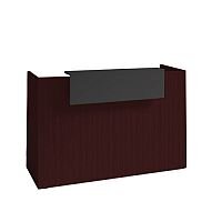 SOVE Minimalist Design Reception Desk W1300mm Dark Walnut With Graphite Counter Top SOVE Minimalist Design Reception Desk W1300mm Dark Walnut With Graphite Counter Top