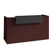 SOVE Minimalist Design Reception Desk W1900mm Dark Walnut With Graphite Counter Top SOVE Minimalist Design Reception Desk W1900mm Dark Walnut With Graphite Counter Top