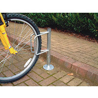 Floor Mounted Individual Cycle Holder Built-In