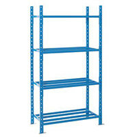 Heavy Duty Tubular Shelving Starter Bay HxWxDmm 2500x1260x600
