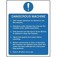 Self Adhesive Vinyl Food Processing And Hygiene Sign Dangerous Machine Self Adhesive Vinyl Food Processing And Hygiene Sign Dangerous Machine