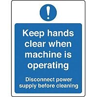 Self Adhesive Vinyl Food Processing And Hygiene Sign Keep Hands Clear When Machine Is Operating Self Adhesive Vinyl Food Processing And Hygiene Sign Keep Hands Clear When Machine Is Operating