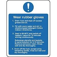 Self Adhesive Vinyl Food Processing And Hygiene Sign Wear Rubber Gloves Self Adhesive Vinyl Food Processing And Hygiene Sign Wear Rubber Gloves