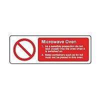 Self Adhesive Vinyl Food Processing And Hygiene Sign Microwave Oven Self Adhesive Vinyl Food Processing And Hygiene Sign Microwave Oven